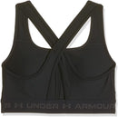 Under Armour Women's Crossback Mid Bra , Black (001)/Jet Gray , XX-Large