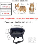 Ximei Dog Booster Car Seat Center Console Dog Pet Booster Car Seat Dog Cat Travel Seat Puppy Console for SUV Secure Safety Seat Perfect for Small Dogs Pets and Cats (Black)