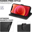 TUCCH Case for iPhone 13 Wallet Case, Magnetic PU Leather Stand Flip Cover with [TPU Shockproof Interior Case], [RFID Blocking] [Card Slot] Folio Case Compatible with iPhone 13 6.1-inch 2021, Black