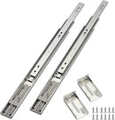 Soft Close Drawer Slides with Brackets 18 Inch (5 Pairs), Full Extension Ball Bearing Side Mount Drawer Slides for Cabinets with Face Frame