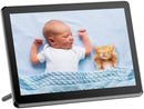 Digital Photo Frame AYJIWSER Digital Picture Frames WiFi 10 Inches IPS Touch Screen, Easy to Setup Share Photos, Auto-Rotate with 16GB Memory
