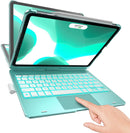 TYPECASE Touch - iPad Pro 11 Case 2020 with Keyboard & Touchpad - Magic Keyboard Style Trackpad & Smart Backlit Keys for 1st & 2nd Gen 11-inch iPad 2018-2020, Compatible with Apple Pencil (Seafoam)