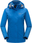 Diamond Candy- SIZE SMALL- Womens 3-in-1 Winter Jacket Waterproof Rain Coat with Hood Warm Fleece Ski Jackets