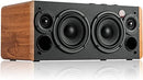 Edifier D12 Tabletop Speaker - Integrated Desktop Stereo Bluetooth Speaker - Wireless Computer Speaker for Desktop Use- 70 Watts RMS with Subwoofer Line Out - Wooden Enclosure