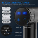 Massage Gun Deep Tissue, Percussion Muscle Massager Gun, 30 Speeds Quiet Handheld Massager for Muscle Neck Back Shoulder , LCD Touch Screen with 10 Heads (Black)