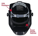 Jackson Safety Durable, Comfortable, Hard Hat Adaptable, Fixed Shade W10 HSL 100 Welding Helmet, Black, Universal Size, 14975,