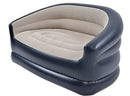 Folding Portable Inflatable Double Sofa, Lazy Flocking Two-Seater Lounge Chair with Electric Air Pump - Great for Pop Up Indoor Living Room and Outdoor Balcony, Backyard, Camping, Picnic, RV