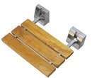 DIYHD SD 15" Teak Wood Floding Seat Wall Mount Shower Bench