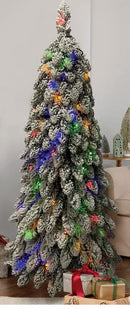 4' Down-swept Flocked Tree Multi