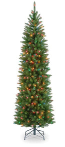 6.5' Kingswood Fir Tree with Lights Multi/Green