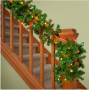 20' Lighted Pine Garland Multi
