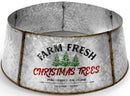 Hallops Galvanized Tree Collar - Large to Small Christmas Tree. Adjustable Metal Skirt, Christmas Decor (Original, Standard)