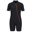 Hevto Kids Shorty Wetsuits Front Zip Youth Boys Girls 2mm Neoprene CR Surfing Swimming SUP Wet Suit Keep Warm for Water Sports (Kids Black, 16)