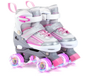 Kuxuan Skates Saya Roller Skates Adjustable for Kids,with All Wheels Light up,Fun Illuminating for Girls and Ladies (Pink & Black, Medium(13-3US))