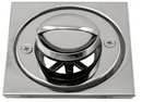 Westbrass D3201-05 Roman Tub Drain Trim with 4-1/4" OD Tile Square, Polished Nickel