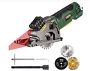 Mini Circular Saw, TECCPO 4.8Amp Compact Circular Saw, 3700RPM, with Laser Guide, Scale Ruler, Vacuum Port, 3 Blades for Cutting Woods, Tile and Soft Metal. Ideal Design for Small Projects -TAPS22P