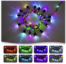 48FT RGB String Lights with Rope Fairy, LED String Lights Outdoor with Remote, RGB Café © Lights Patio Lights, Waterproof Shatterproof Edison Bulb String Lights for Garden Christmas Halloween