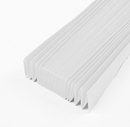 3 Pack Temporary Blinds Pleated Window Shades Cordless Blinds Light Filtering Fabric Shade Easy to Cut and Install,36"x72"-3 Pack, White