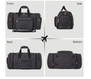 Sucipi Canvas Duffle Bag for Travel Overnight Carry on Bag with Shoe Compartment Weekender Duffel Bag with Toiletry Bag for Airplanes