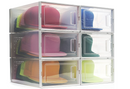 Boxy Concepts Hat Organizer for Baseball Caps (Pack of 6) - Transparent Hat Storage Box and Hat Holder with Click-Lock Door and Odor Vents â€“ Easy Assembly Hat Rack System for Stylish Hat Display