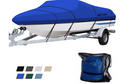 Leader Accessories Solution Dyed Waterproof Trailerable Runabout Boat Cover (Pacific Blue, Model E: 20'-22'L Beam Width up to 100')