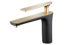Single Hole Bathroom Faucet Matte Black, NEWRAIN Single Handle Commercial Lavatory Basin Mixer Tap Vanity Sink Faucets Deck Mount