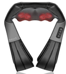 Nekteck Shiatsu Neck and Back Massager with Soothing Heat, Electric Deep Tissue 3D Kneading Massage Pillow for Shoulder, Leg, Full Body Muscle Pain Relief, Car, Office and Home Use