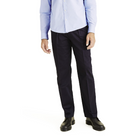 DOCKERS Men's Big and Tall Classic Fit Signature Khaki Lux Cotton Stretch Pants - Pleated D3, DOCKERS Navy, 52 30