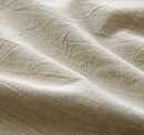 100% Washed Cotton Duvet Cover King Size, Beige Fade-Resistant Natural Bedding Set (No Comforter), 104x90 Inches