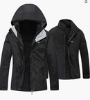 Diamond Candy Womens Winter Coat Waterproof Rain Jacket for Ski, 3 in 1 Fleece Jacket with Hood