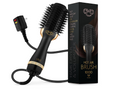 Professional Blowout Hair Dryer Brush, Black Gold Dryer and Volumizer, Hot Air Brush for Women, 75MM Oval Shape