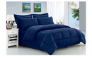 Embossed Stripe 8-pc. Comforter Set Navy Queen
