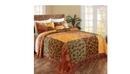 Heritage Patchwork Chenille Bedspread Safari/Brown/Tan Full