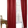 Weathermate Grommet Top Curtain Panel Pair - Burgu