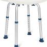 Zler Shower Chair, Adjustable Shower Seat 300lb Medical Tool Free Shower Chair for Bathtub Heavy Duty Shower Stool Bath Seat Bench for Elderly, Senior, Handicap, Disabled