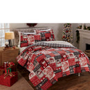 Holiday Patch Comforter Set Red King
