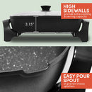 Elite Gourmet  8-Quart Jumbo Electric Skillet Black