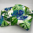 EBAY Pillow Perfect - 585581 Outdoor/Indoor Soleil Tufted Seat Cushions (Round Back), 19" x 19", Blue/Green, 2 Pack