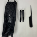 IG INGLAM 360° Airflow Styler Hair Straightener with Cooling Fan, 2 in 1 Professional Straight and Curl Hair Tools