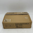 Boxy Concepts Hat Organizer for Baseball Caps (Pack of 6) - Transparent Hat Storage Box and Hat Holder with Click-Lock Door and Odor Vents â€“ Easy Assembly Hat Rack System for Stylish Hat Display