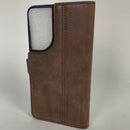Snakehive Vintage Wallet for Samsung Galaxy S22 || Real Leather Wallet Phone Case || Genuine Leather with Viewing Stand & 3 Card Holder || Flip Folio Cover with Card SlotÂ  (Brown)