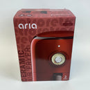 Aria 2-qt. Retro Ceramic Air Fryer Red-Black
