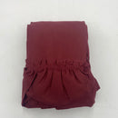 Stacey 54"Wx63"L Ruffled Panel Pair Merlot 54"W x 84"L