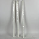 3 Pack Temporary Blinds Pleated Window Shades Cordless Blinds Light Filtering Fabric Shade Easy to Cut and Install,36"x72"-3 Pack, White