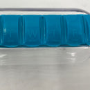 Water Bottle With Built-In Daily Pill Box Organizer, Blue