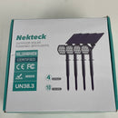 Nekteck Solar Lights Outdoor,10 LED Landscape Spotlights Solar Powered Wall Lights 2-in-1 Wireless Adjustable Security Decoration Lighting for Yard Garden Walkway Porch Pool Driveway