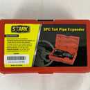 STKUSA Stark 3-Pieces 1/18'' to 3-1/2'' Tail Exhaust Pipe Expander Exhaust Muffler Spreader Tail Pipe Muffler Exhaust Spreader Kit with Storage Case, Red (26006)