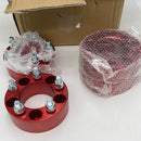 Set of 4 Wheel Spacers-5x4.5 2" 82.5mm Red