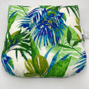 EBAY Pillow Perfect - 585581 Outdoor/Indoor Soleil Tufted Seat Cushions (Round Back), 19" x 19", Blue/Green, 2 Pack