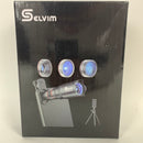 Selvim Phone Camera Lens Phone Lens Kit 4 in 1, 22X Telephoto Lens, 235Â° Fisheye Lens, 0.62X Wide Angle Lens, 25X Macro Lens, Compatible with iOS iPhone 10 8 7 6 6s Plus X XS XR Android Samsung -Black